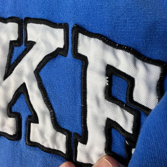 Y2K Steve & Barrys Duke Blue Devils Sweatshirt Medium Blue Faded Thrashed Hoodie - Picture 6 of 16